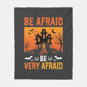Fürchte dich Grusel-Haus Halloween-Design Fleecedecke