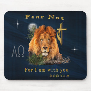 Fürchte dich nicht, denn ich bin bei dir mousepad