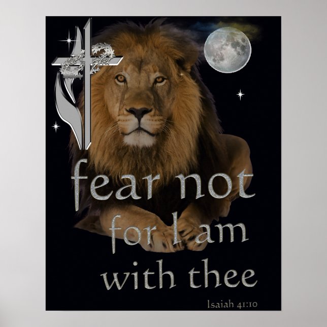 Fürchte dich nicht, denn ich bin bei dir poster (Vorne)