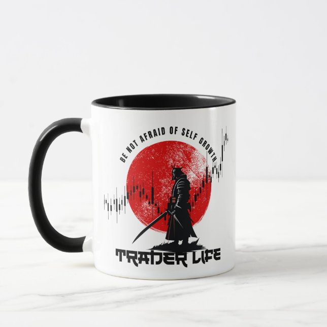 Fürchte dich nicht | Handelsmotivation | Samurai Tasse (Links)