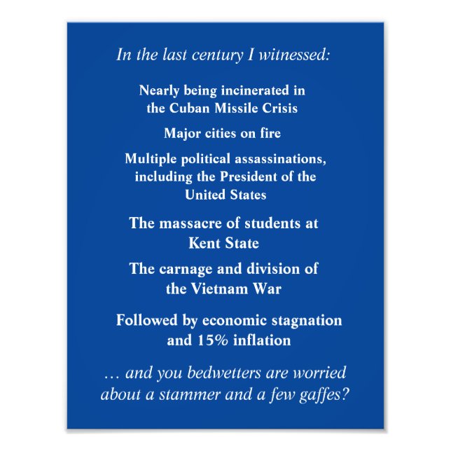 Fürchte dich nicht, Joe Biden zu unterstützen Fotodruck (Vorne)