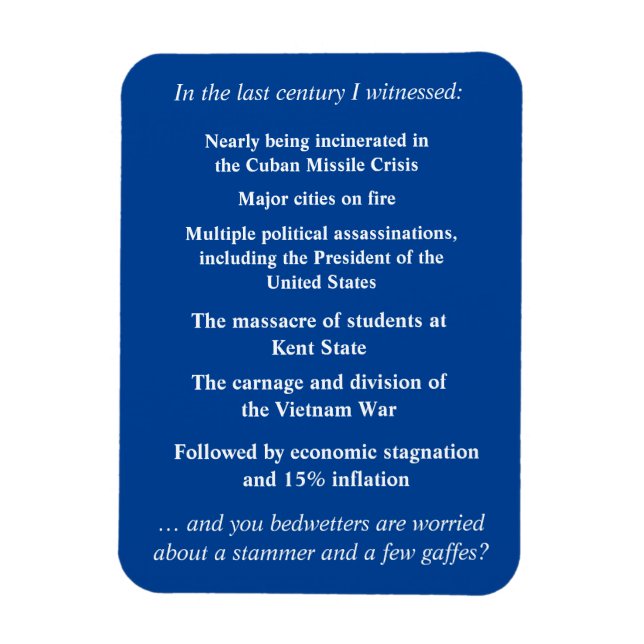 Fürchte dich nicht, Joe Biden zu unterstützen Magnet (Vertikal)