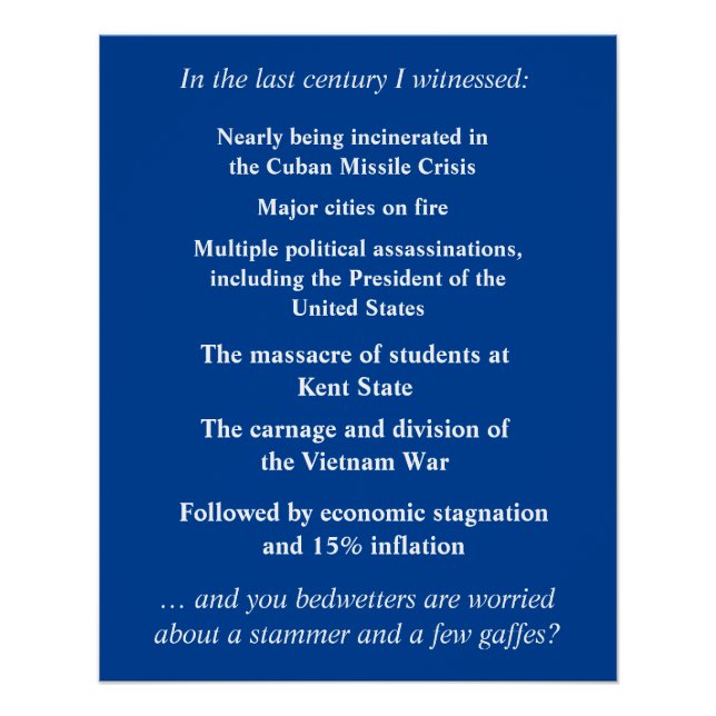 Fürchte dich nicht, Joe Biden zu unterstützen Poster (Vorderseite)