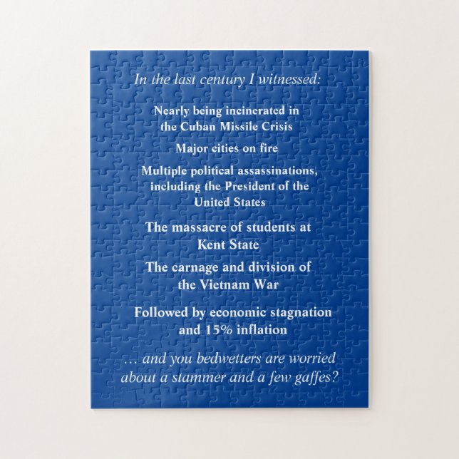 Fürchte dich nicht, Joe Biden zu unterstützen Puzzle (Vertikal)