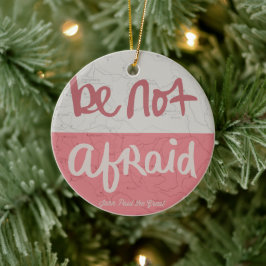 Fürchte dich nicht keramik ornament
