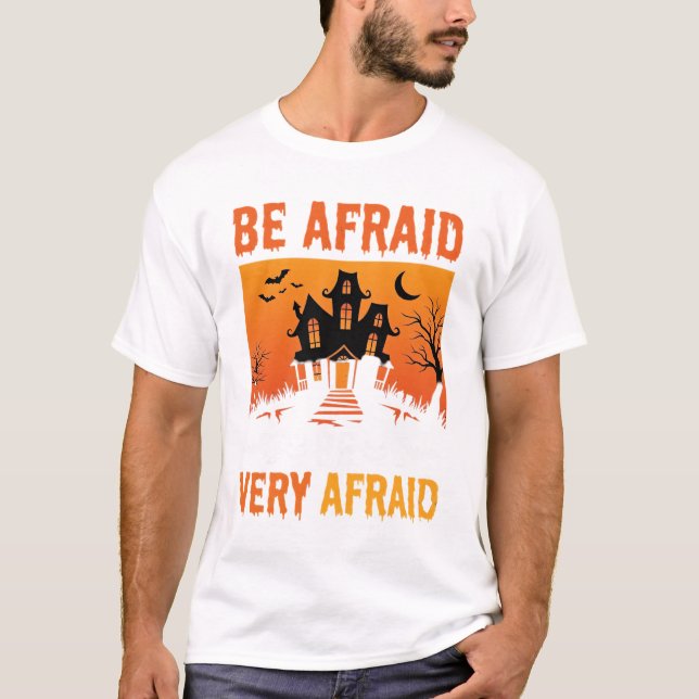 Fürchte dich Spukhaus Halloween T-Shirt (Vorderseite)