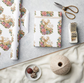 Fürchte dich weniger, strahle mehr: Zierblumenhirs Geschenkpapier