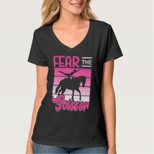 Fürchte die Schere Pferdeturnen Reitsport T-Shirt