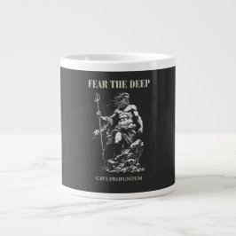 Fürchte die Tiefe – Poseidon Mythisch  Jumbo-Tasse