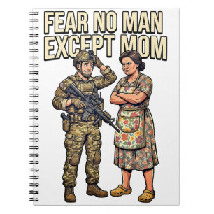 Fürchte keinen Mann außer Mama Militär 01 Notizblock