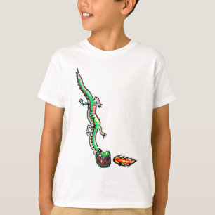 Furchteinflößender Drache Kinder T-Shirt
