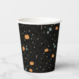 Furchteinflößender Wein für Halloween Noir Pappbecher