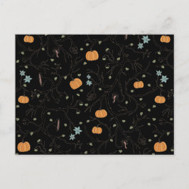 Furchteinflößender Wein für Halloween Noir Postkarte