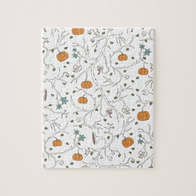 Furchteinflößender Wein für Halloween Puzzle (Vertikal)