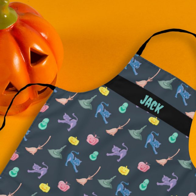 Furchteinflößendes und verzaubertes Halloween-Prin Schürze (terrifying and enchanting Halloween, customisable Apron)