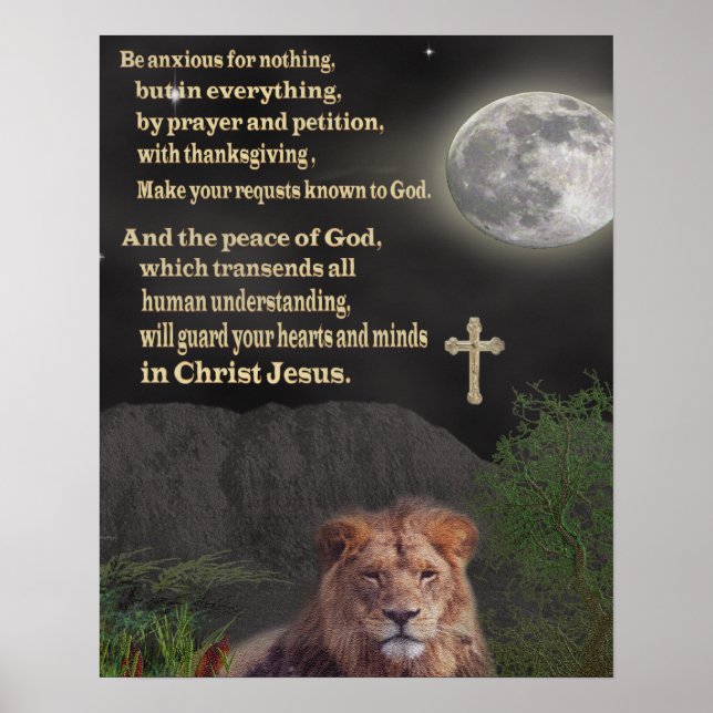 Fürchten Sie sich auf nichts christliches Plakat (Vorne)