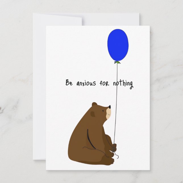 Fürchten Sie sich auf nichts Karte (Vorderseite)