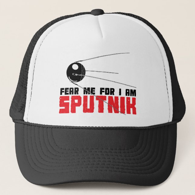 Fürchten Sie sich, dass ich für mich Sputnik-Hut Truckerkappe (Vorderseite)
