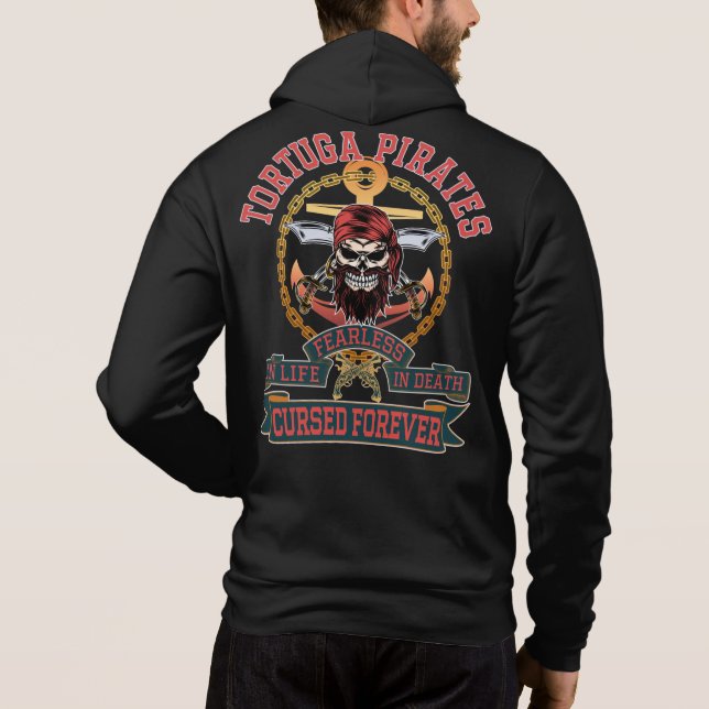 FÜRCHTENLOSE TORTUGA-PIRATEN HOODIE (Rückseite)