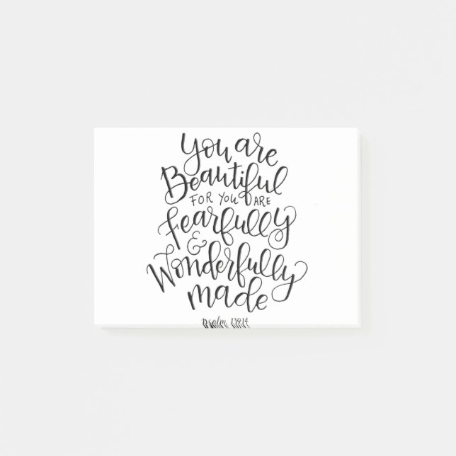 Furchterregend Wunderschön Post-it Klebezettel (Vorderseite)