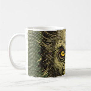 Furchterregende Werwolf-Horror-Illustration Kaffeetasse