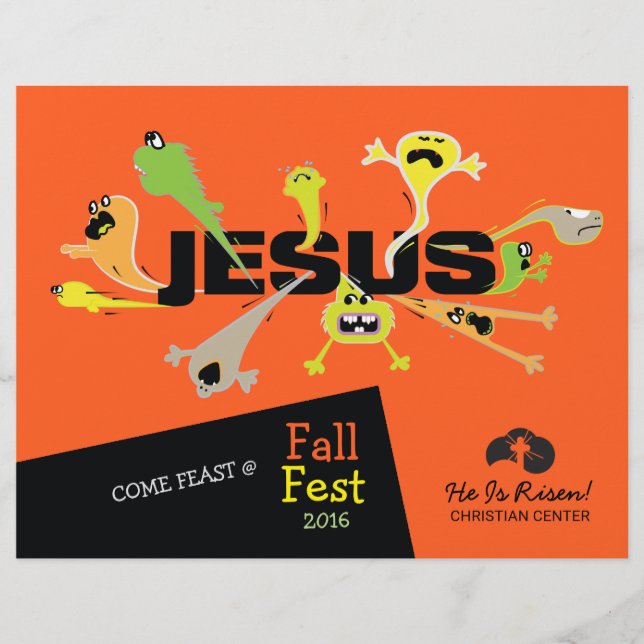 Furchterregender Jesus Flyer (Vorne)