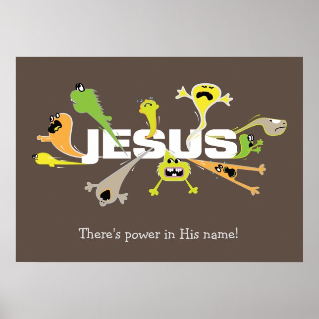 Furchterregender Jesus Poster (Vorne)