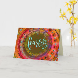 Furchtlos bunt whimsical Modern Trendy Fun Karte