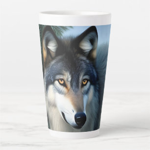 Furchtlos der arktische Wolf, Latte Tasse