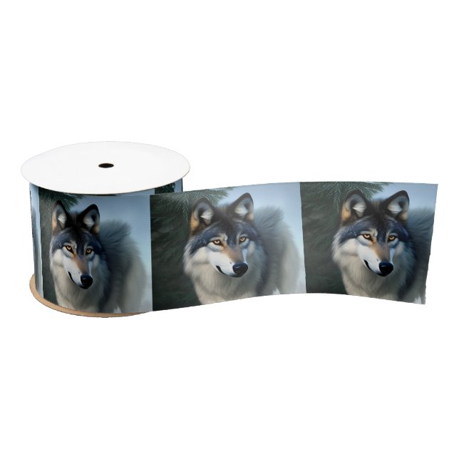 Furchtlos der arktische Wolf, Satinband (Spule)