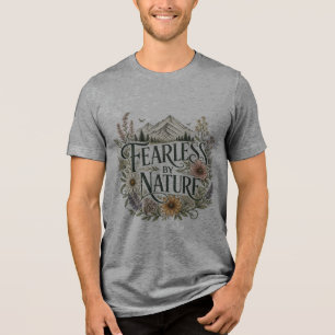 Furchtlos durch die Natur Wildblumen Bergabenteuer Tri-Blend Shirt