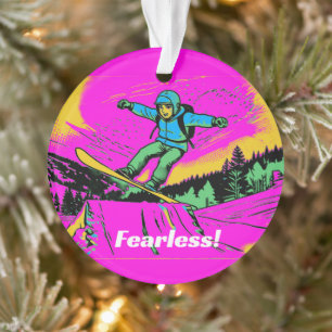 Furchtlos - Snowboarder Ornament