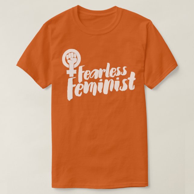 Furchtlose Feministin1 T-Shirt (Design vorne)