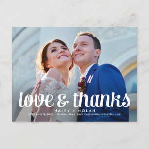 Furchtlose Liebe Hochzeit Danke Postcard Postkarte