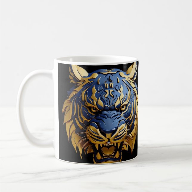 Furchtlose Serie: Tiger Kaffeetasse (Links)