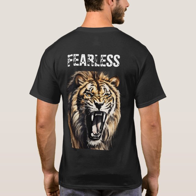 "Furchtlose Stärke: Tiger Edition" T-Shirt (Rückseite)