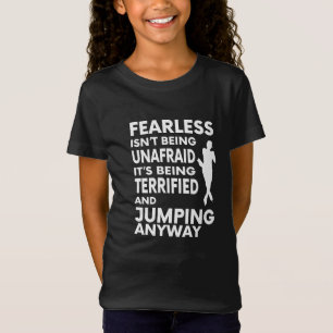 Furchtlose Zahl Skaten-langes Hülsen-T-Shirt T-Shirt