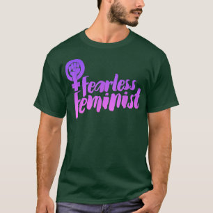 Furchtloser FeministFeminismus Symbol Retro 978  T-Shirt