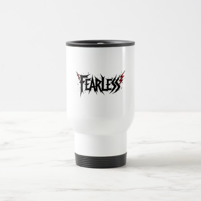 Furchtloser Grafischer Tasse Cup Edgy Lightning Bo (Mittel)