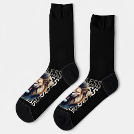 Furchtloser Roar - kühne Löwe Socken
