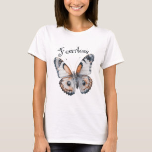 Furchtloses Butterfly-Aquarellbild, Angst T-Shirt