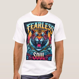 Furchtloses Soul - Lebhaftes Tigerwerk T-Shirt