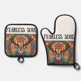 Furchtloses Soul Ofenhandschuh & Topflappen-Set