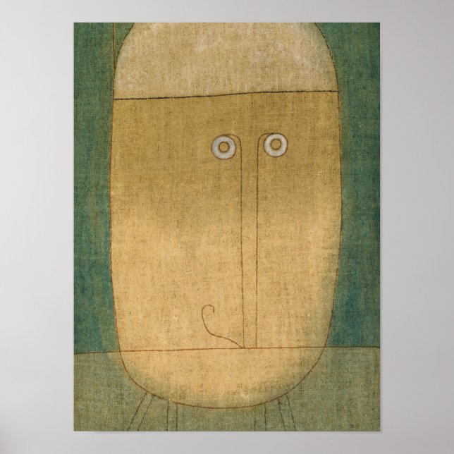 Furchtmaske, 1932 von Paul Klee Poster (Vorne)