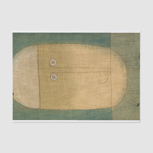 Furchtmaske von Paul Klee Seidenpapier (Vorderseite)