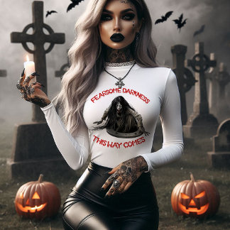 Furchtsames Dunkel Halloween Tri-Blend Shirt