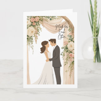 Füreinander Geschaffene Romantische Hochzeitskarte Karte