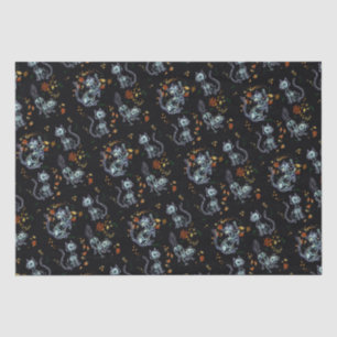 Furever Friends Spooky Ghost Cats Seidenpapier
