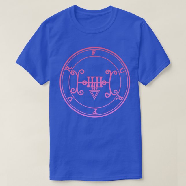 Furfur Sigil lehrt geheim pink glatt T-Shirt (Design vorne)