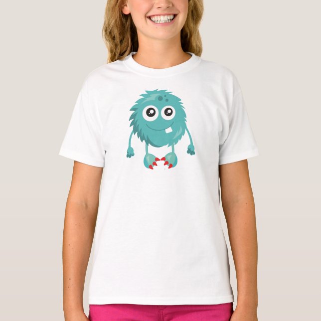Furfurmonster, Blaumonster, Niedliches Monster, Al T-Shirt (Vorderseite)
